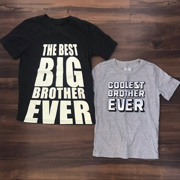 Bundle of 2 matching brother Tshirts for boys 6/3T - Picture 1 of 7